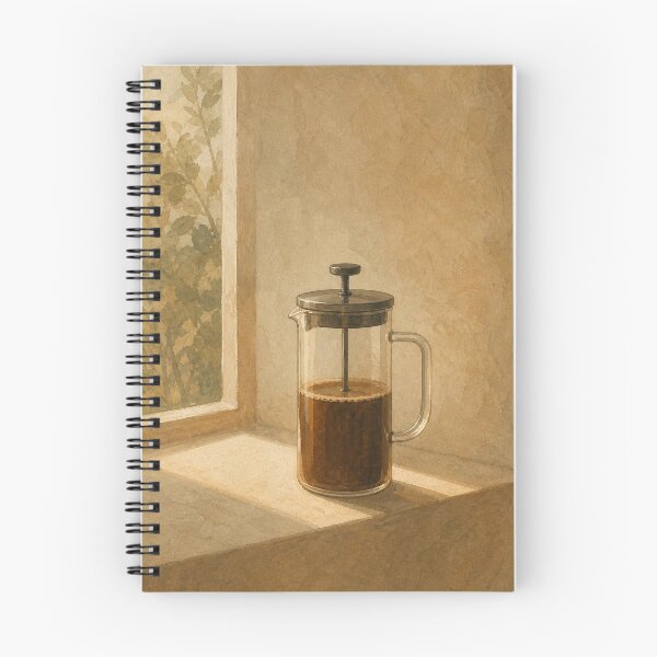 Item preview, French Press Light Watercolour Cottagecore designed and sold by GoldenHourWalls.