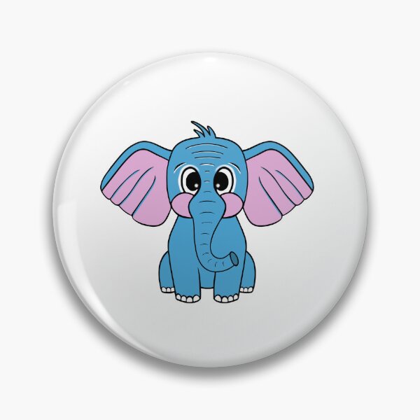 Item preview, Blue Baby Elephant designed and sold by Sartoris Art.
