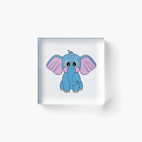 Item preview, Blue Baby Elephant designed and sold by Sartoris Art.