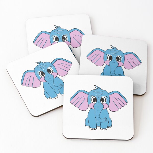 Item preview, Blue Baby Elephant designed and sold by Sartoris Art.