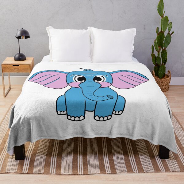 Item preview, Blue Baby Elephant designed and sold by Sartoris Art.