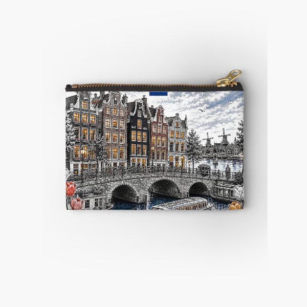 Item preview, Amsterdam Netherlands Vintage Travel Art designed and sold by CHC.