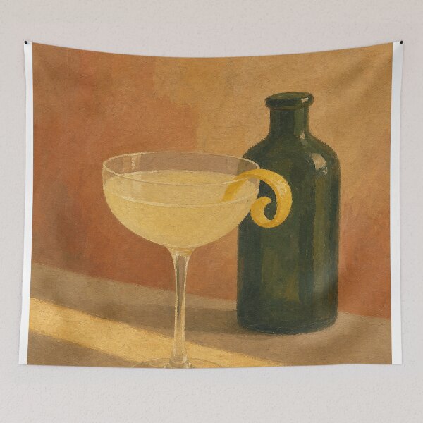 Item preview, Lemon Twist Coupe Watercolour Cottagecore designed and sold by GoldenHourWalls.