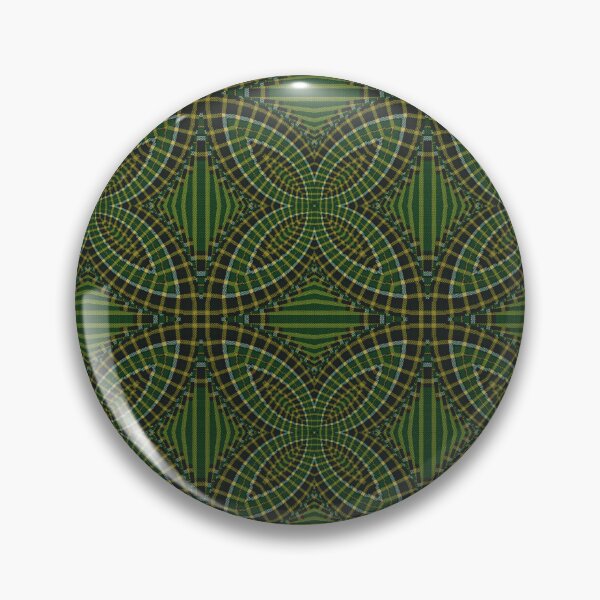 Item preview, Irish National Tartan Four Leaf Reflection Fractartan  designed and sold by Cathedral of Curiosity.