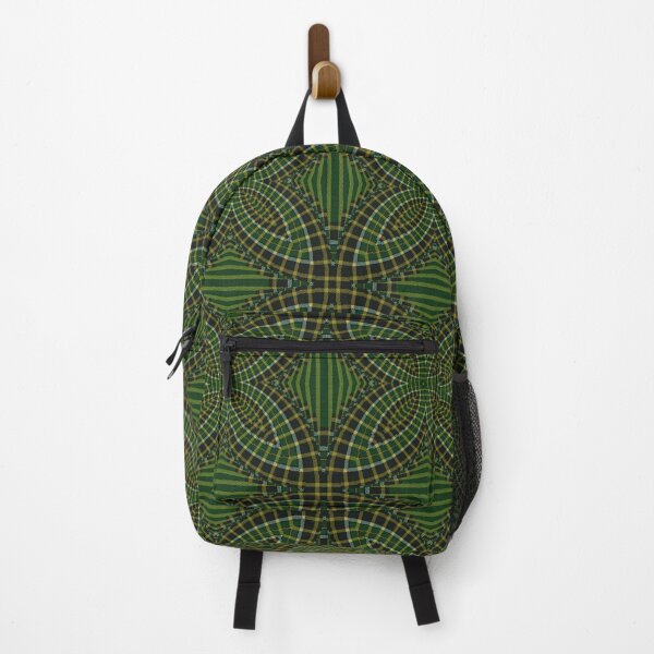 Item preview, Irish National Tartan Four Leaf Reflection Fractartan  designed and sold by Cathedral of Curiosity.