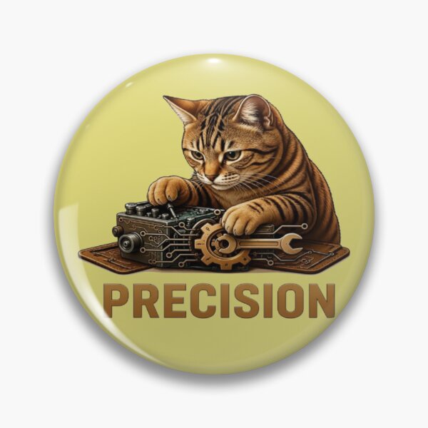 Item preview, Precision Mechanic Cat Engineer Art designed and sold by Northern Glow Art.