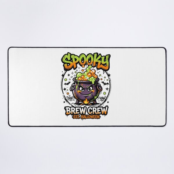 Item preview, Spooky Brew Crew Cauldron with Fire Urban Halloween Design Tee designed and sold by DarylWelsh2024.
