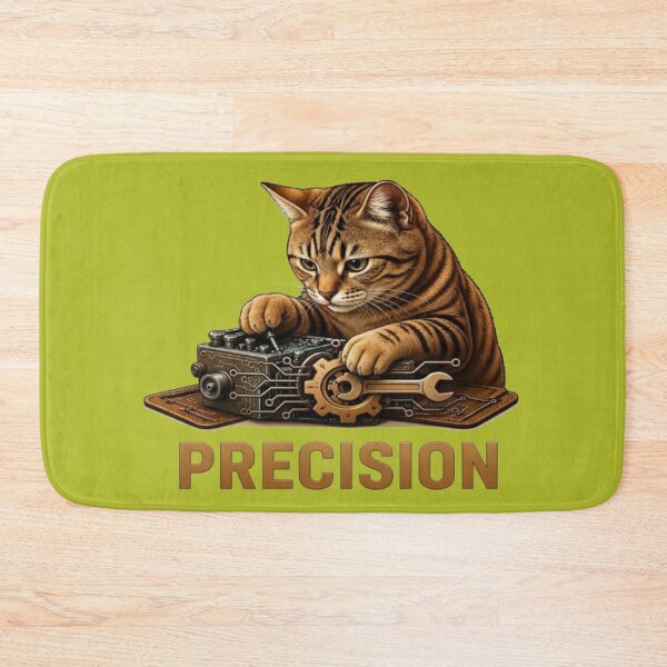 Item preview, Precision Mechanic Cat Engineer Art designed and sold by Northern Glow Art.