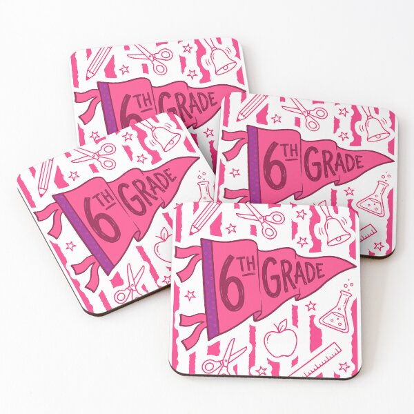 Item preview, Pennants Striped 6th Grade Girls Back to School sixth Grade designed and sold by MrDesing10 ⭐⭐⭐⭐⭐.