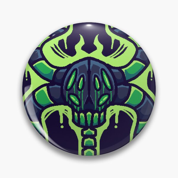 Item preview, green skull designed and sold by crafty8017.