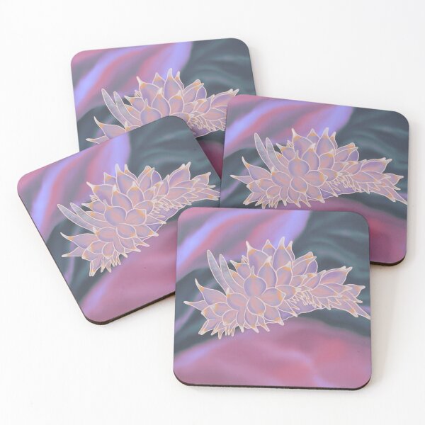 Aperçu de l'œuvre nudibranche rose créée et vendue par Strataes.