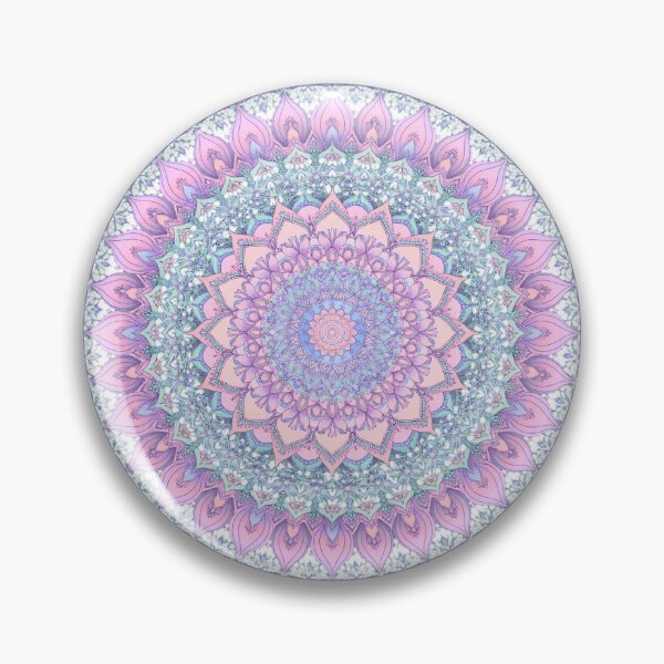 Artikelvorschau, Mandala der heiligen Geometrie in Pastellfarben entworfen und verkauft von arthubgirl.