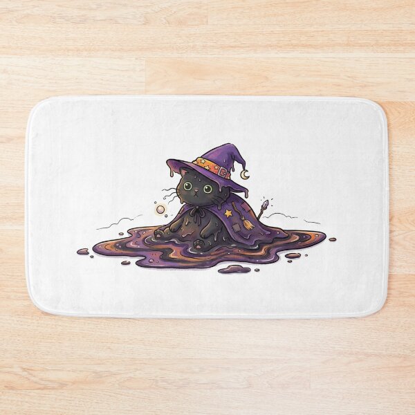 Item preview, witch black cat melting designed and sold by Stickers void.