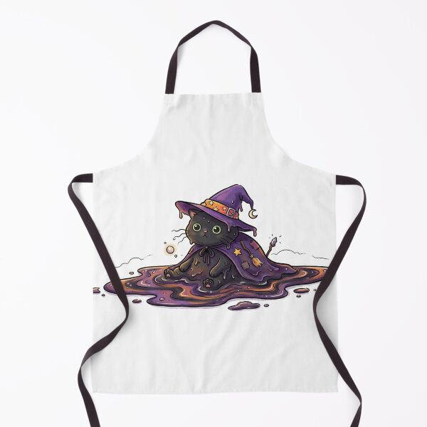 Item preview, witch black cat melting designed and sold by Stickers void.