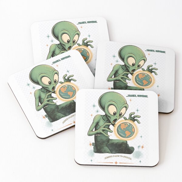 Item preview, Alien Holding Earth - Thanks, Universe Funny Alien Space Design designed and sold by LookWhatIGot.
