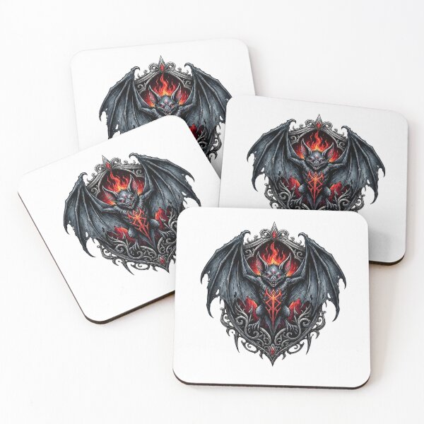Item preview, Dark Red Gothic Bat Illustration designed and sold by TheNightsCrest.