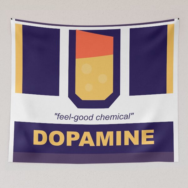 Item preview, Dopamine — Neuroscience & Brain Chemistry Graphic designed and sold by The Nomadic Designs.