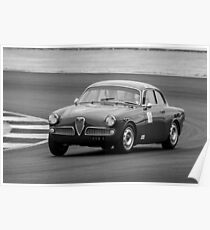 1959 Alfa Romeo Giulietta (Monochrome) Poster
