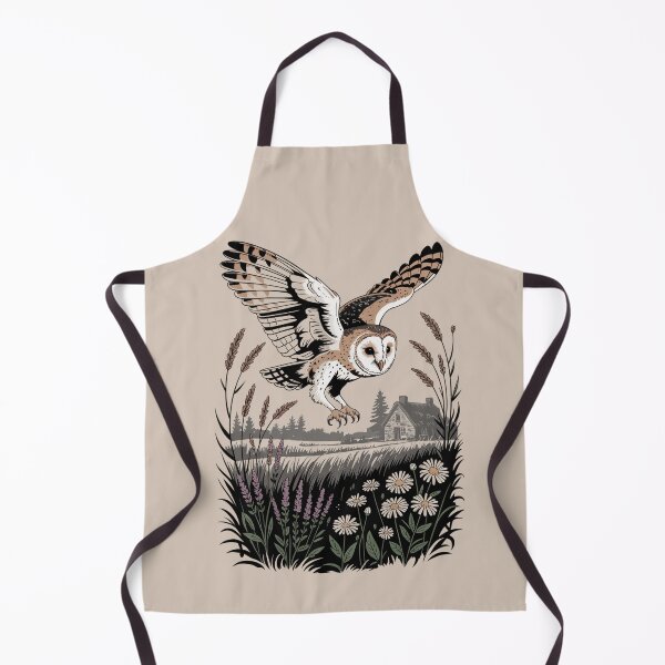 Item preview, Barn Owl Flying Farmland Wildlife Art designed and sold by NuvoraNest.