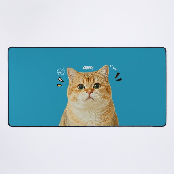 Item preview, Oops What's Up Funny Cute Ginger Cat Illustration designed and sold by MariaPCMaria.