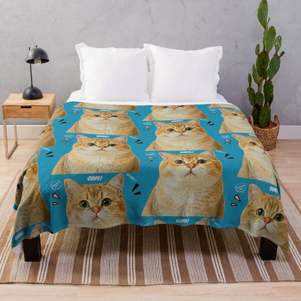 Item preview, Oops What's Up Funny Cute Ginger Cat Illustration designed and sold by MariaPCMaria.