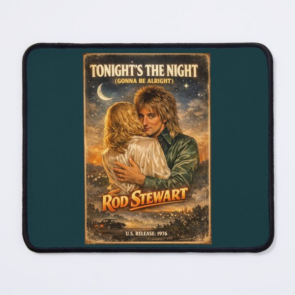 Item preview, Vintage Rod Stewart Poster For Song Tonight's the Night designed and sold by Halifaxartguy.