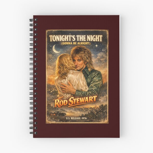 Item preview, Vintage Rod Stewart Poster For Song Tonight's the Night designed and sold by Halifaxartguy.