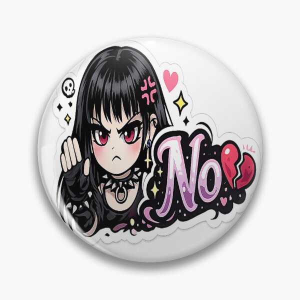 Item preview, No Cute Angry Goth Girl Sticker designed and sold by AnnekeJordaan.