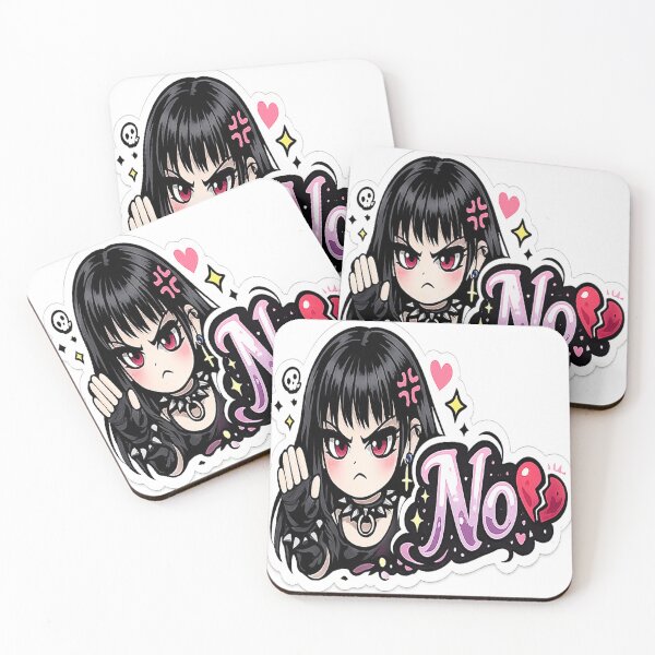 Item preview, No Cute Angry Goth Girl Sticker designed and sold by AnnekeJordaan.