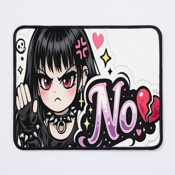 Item preview, No Cute Angry Goth Girl Sticker designed and sold by AnnekeJordaan.