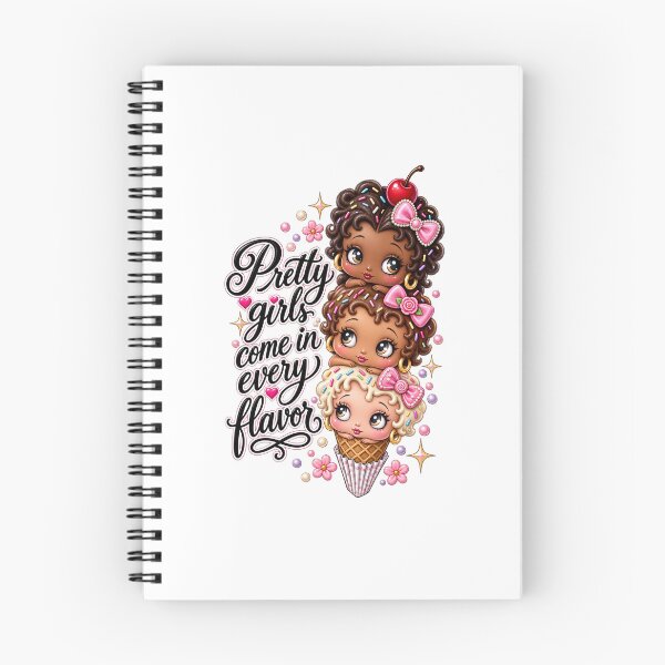 Item preview, Pretty Girls Come in Every Flavor – Cute Ice Cream Girls Dessert Art designed and sold by threadshop.