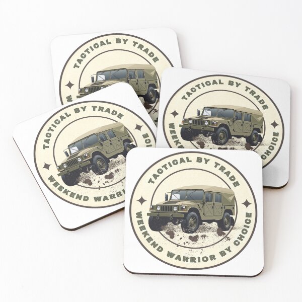 Item preview, Tactical by Trade, Weekend Warrior by Choice – Military Vehicle Badge Tee | Military Vehicle Emblem Design designed and sold by SIGNAL & BLOOM.