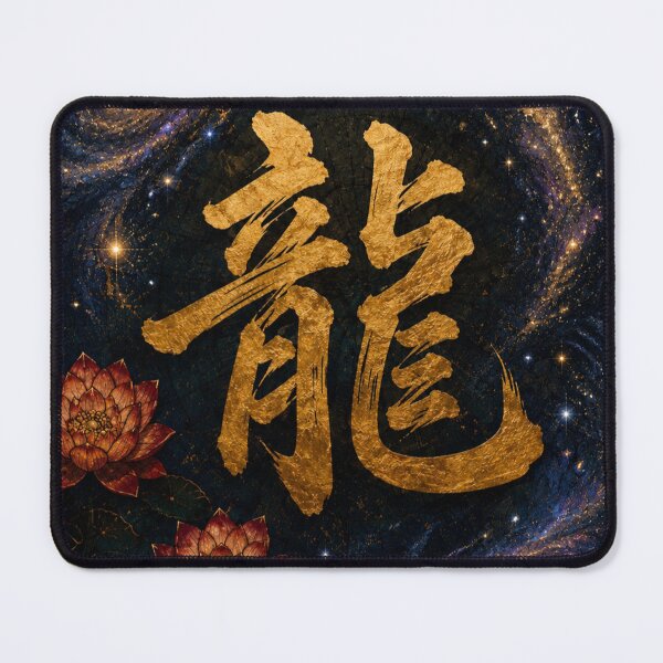 Item preview, Cosmic Golden Dragon Kanji designed and sold by Silent Japan Studio.