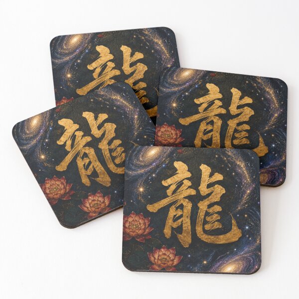 Item preview, Cosmic Golden Dragon Kanji designed and sold by  Silent Japan Studio.