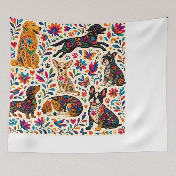 Item preview, Otomi Art  Dog designed and sold by Petsthetic.