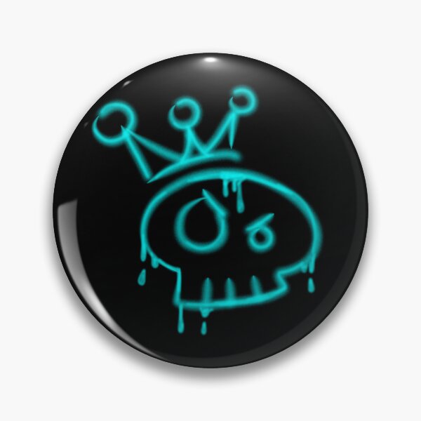 Item preview, Y2k graffiti skull with crown  designed and sold by YaroshMaria.