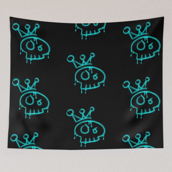 Item preview, Y2k graffiti skull with crown  designed and sold by YaroshMaria.