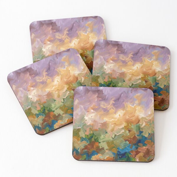 Item preview, Symphony of Earth and Sky: Expressive Abstract Oil Painting designed and sold by maykgg.