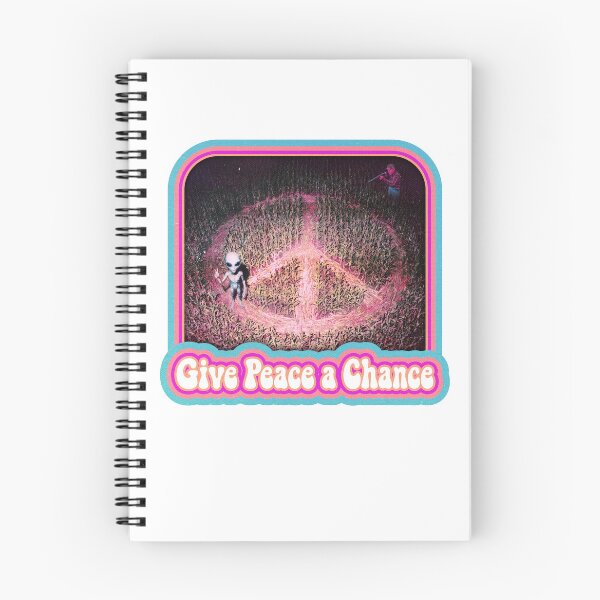 Item preview, Give Peace a Chance – Retro Alien Crop Circle designed and sold by Spaabus.