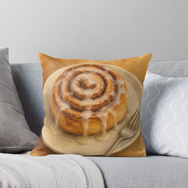 Item preview, Cinnamon Roll Watercolour Cottagecore designed and sold by GoldenHourWalls.