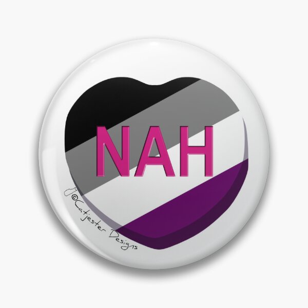 Item preview, NAH Asexual Flag Conversation Heart designed and sold by dragonimp.