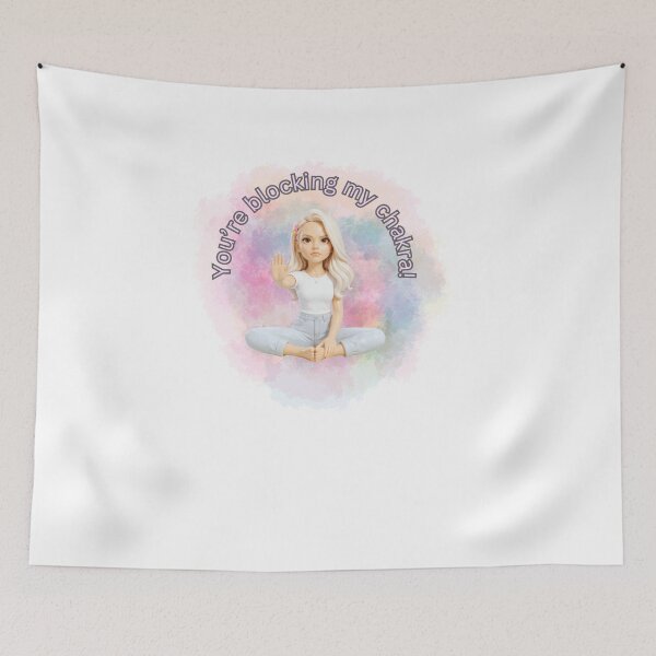 Item preview, Funny Stop Blocking My Chakra Yoga girl designed and sold by strAva-desinge.