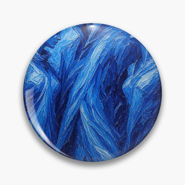 Item preview, Luminous Blue Expressionist Trio – Man and Two Women in Glowing Blue  designed and sold by MFMart.