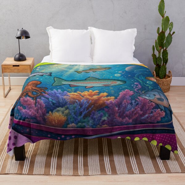 Item preview, Trippy Trout Tank designed and sold by darametzgerart.