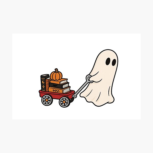Item preview, Spooky Book Wagon designed and sold by wingoo22.