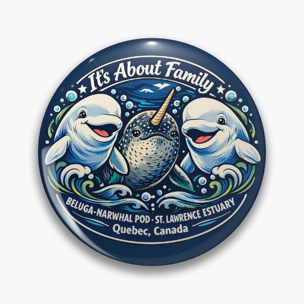 Item preview, Beluga-Narwhal Pod - It's About Family designed and sold by Omaha Jones T-Shirts and More.