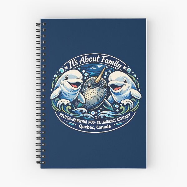 Item preview, Beluga-Narwhal Pod - It's About Family designed and sold by Omaha Jones T-Shirts and More.