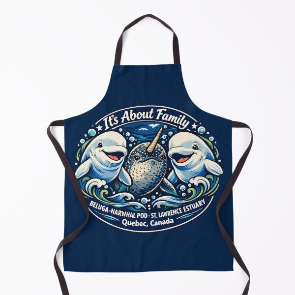 Item preview, Beluga-Narwhal Pod - It's About Family designed and sold by Omaha Jones T-Shirts and More.