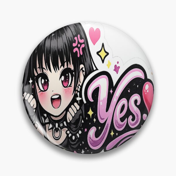 Item preview, Yes Cute Goth Girl Sticker designed and sold by AnnekeJordaan.