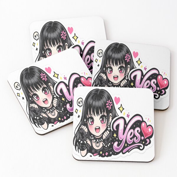 Item preview, Yes Cute Goth Girl Sticker designed and sold by AnnekeJordaan.